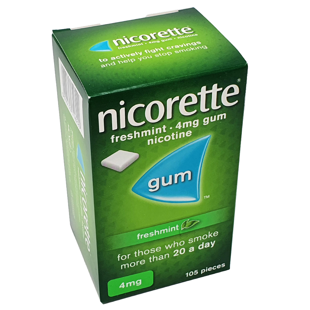 Nicorette Freshmint 2mg Gum 105 pieces, UK Meds Online