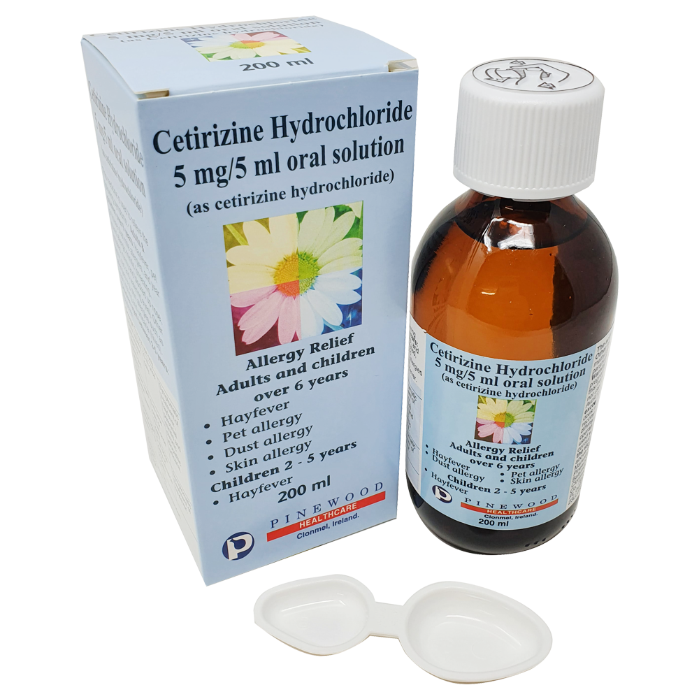 Cetirizine Oral Solution 5mg/5ml 200ml - Cold and Flu